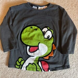 Zara Charcoal Long Sleeve with Yoshi Graphic